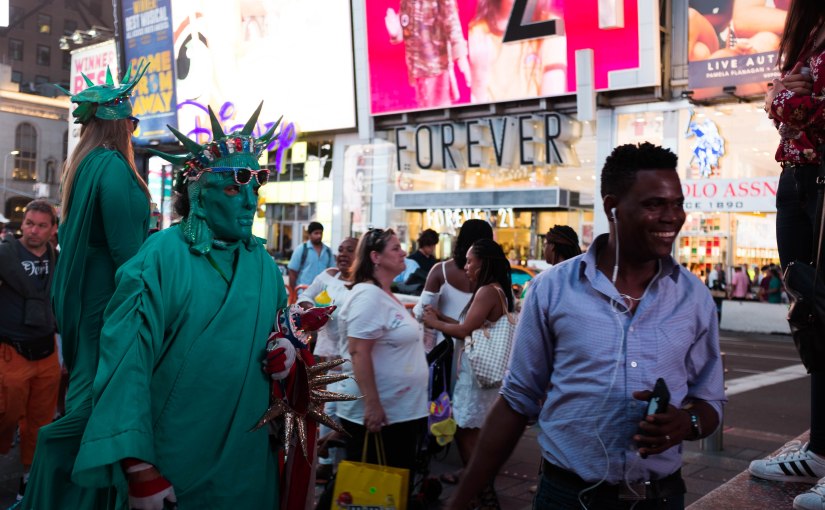 Manhattan – walking to Times&nbsp;Square